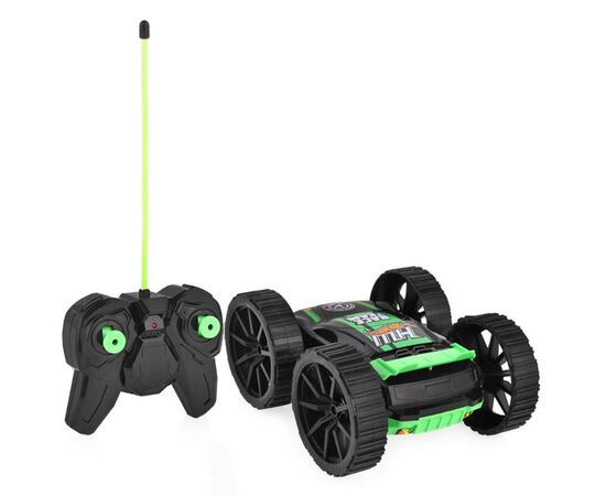 Hot Wheels трюковая машина-перевёртыш на р/у, вращение на 360°, с АКБ, чёрно-зелёная
