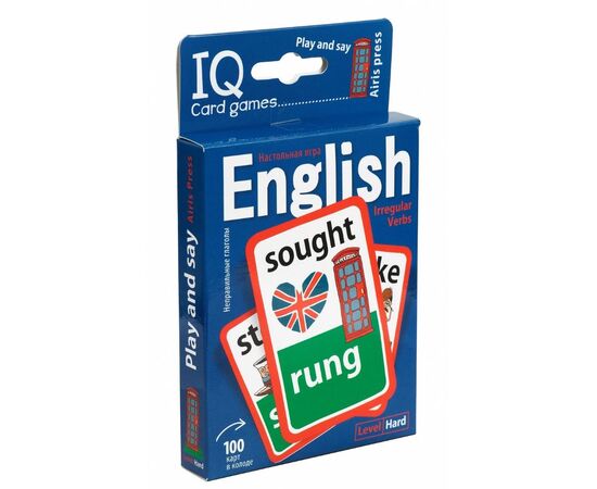 Набор карточек "Английские неправильные глаголы. Уровень 2"