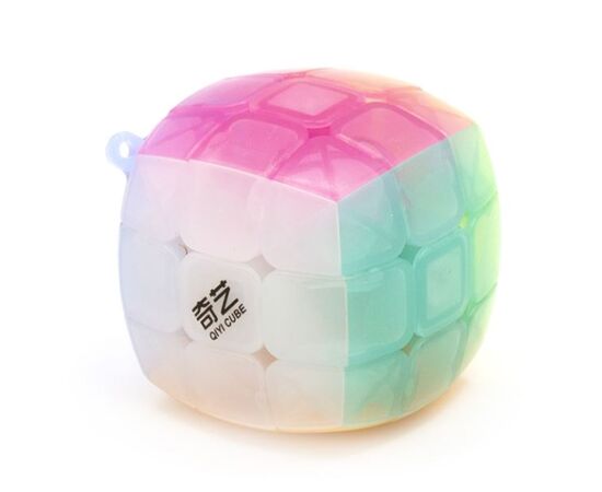 Брелок кубик 3×3 "MoFangGe Pillowed Jelly 30 mm" (прозрачный)