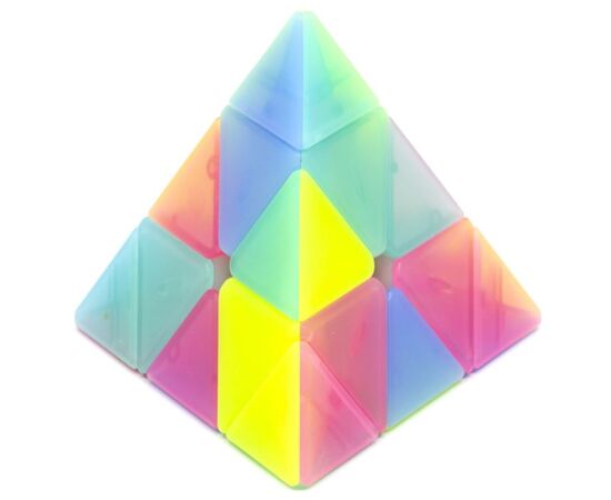 Головоломка пирамидка "MoFangGe QiMing Pyraminx Jelly" (прозрачный)