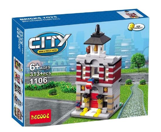 Конструктор Decool "City. Mini street view", 313 деталей