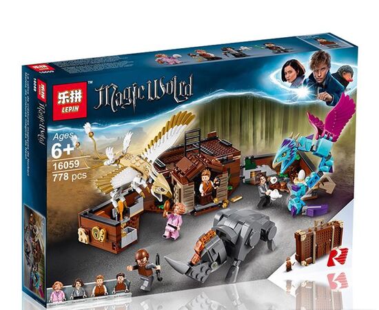 Конструктор Lepin "Чемодан Ньюта Саламандера", 778 деталей