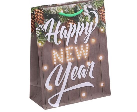 Пакет подарочный "Happy New Year", 27×23 см