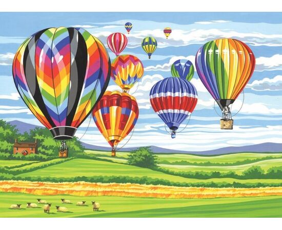 Рисование по номерам "Воздушные шары" 40 на 30 см