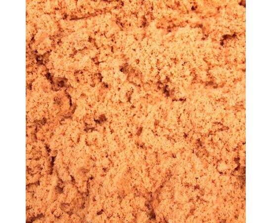 Живой песок 1 кг оранжевый цвет, комплект с песочницей и формочками для игры