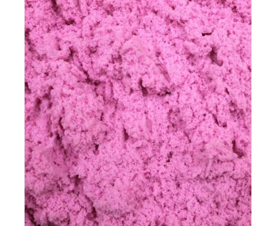 Живой песок 1500 г розовый цвет, комплект с песочницей и формочками для игры