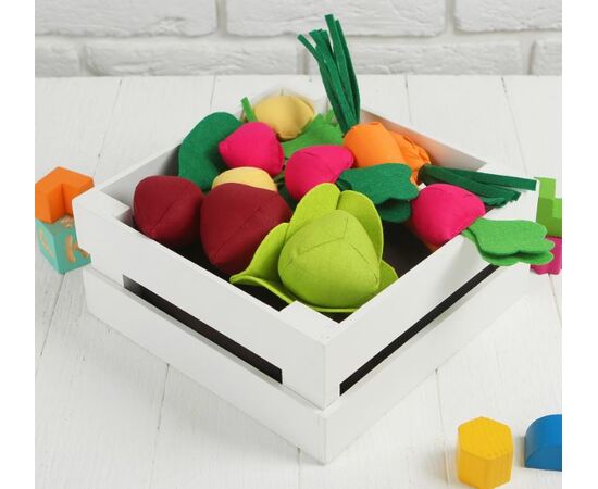 Игровой набор из текстиля "Грядка с овощами"