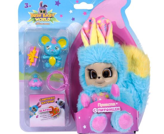 Игрушка "Bush Baby World. Пушастики" Баббл с питомцем и аксессуарами