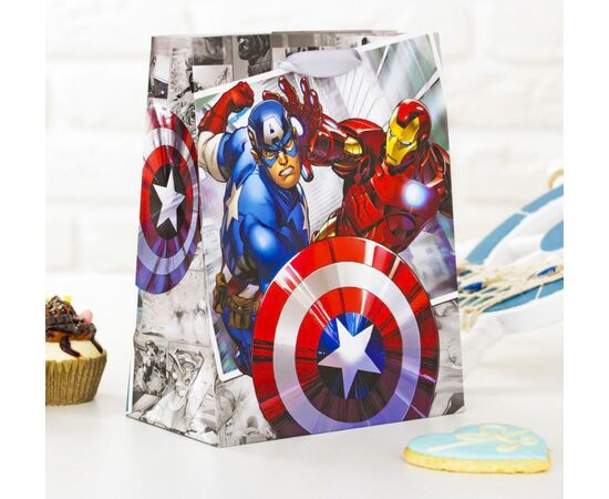 Пакет подарочный "Супергерои" 31×40 см