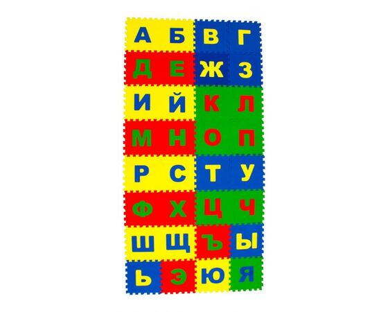 Коврик-пазл Eco-cover Русский алфавит 100 х 200 см