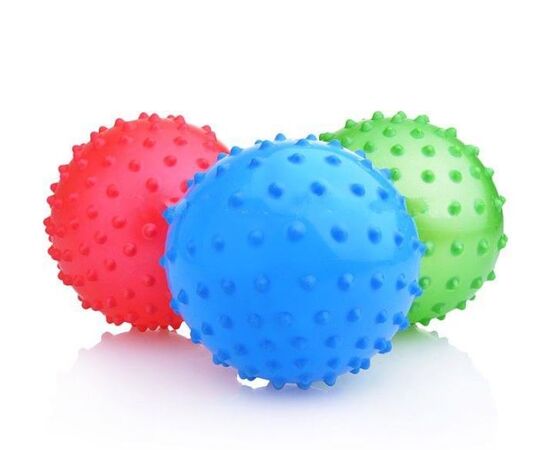 Мяч массажный резиновый 10 см, в ассортименте