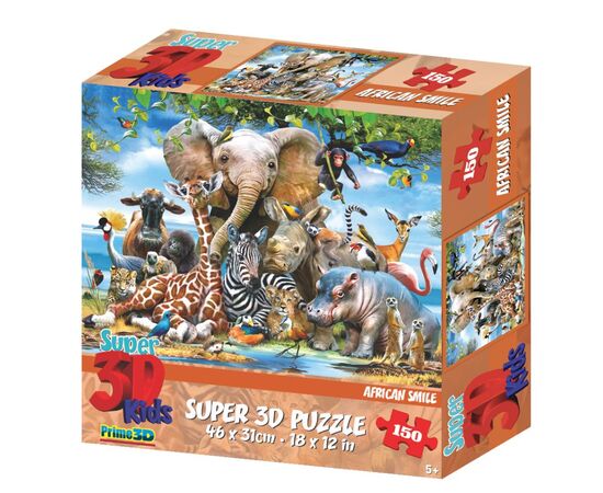 Стерео пазл PRIME 3D "Африка" 150 деталей