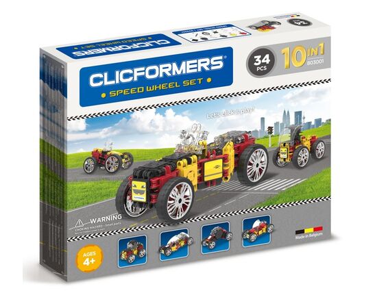 Конструктор Clicformers "Speeв wheel set" 34 детали