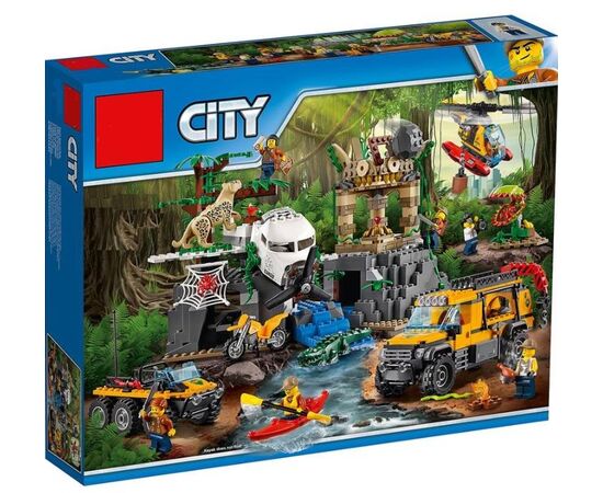 Конструктор Lepin "База исследователей джунглей", 870 деталей