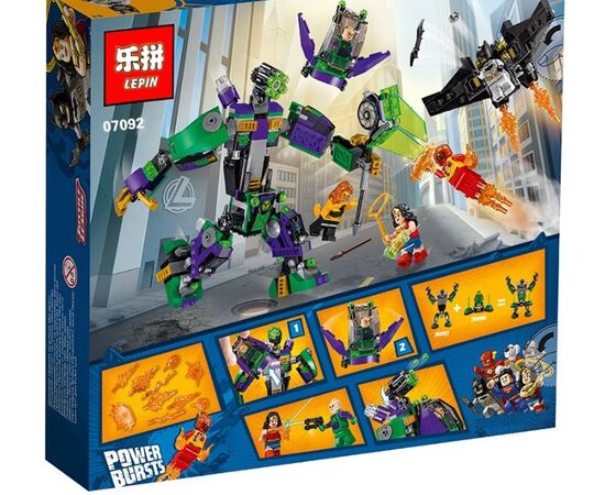 Конструктор Lepin "Сражение с роботом Лекса Лютора", 455 деталей