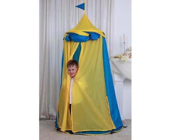 Палатка подвесная "Замок" сине-желтый
