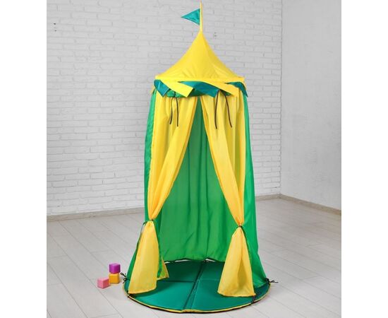 Палатка подвесная "Замок" зелено-желтый