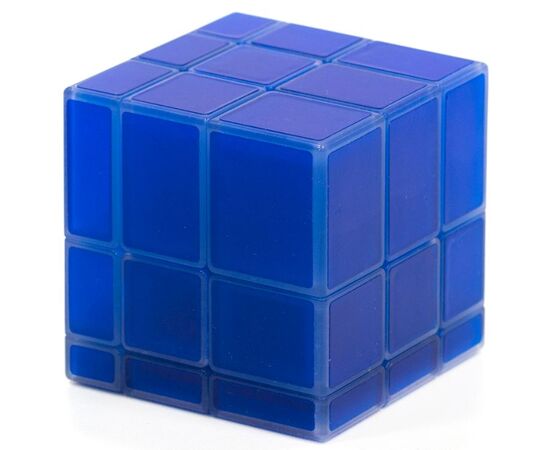 Головоломка "MoFangGe Mirror Cube Luminous", светящийся синий