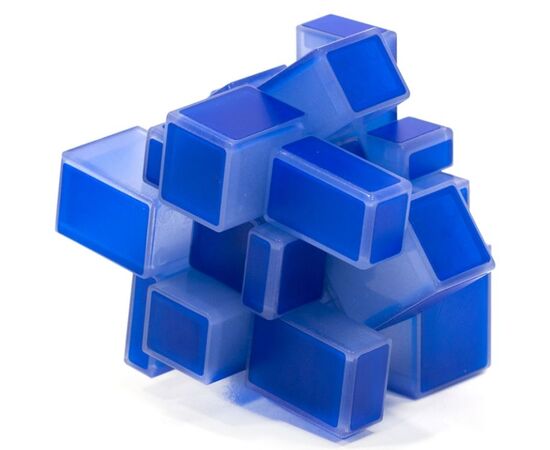 Головоломка "MoFangGe Mirror Cube Luminous", светящийся синий