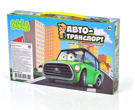 Набор инерционных игрушек "Автотранспорт", 6 шт