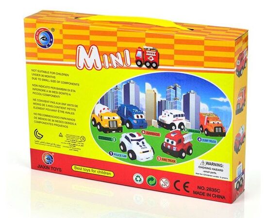 Набор инерционных игрушек "Городские автомобили", 9 шт