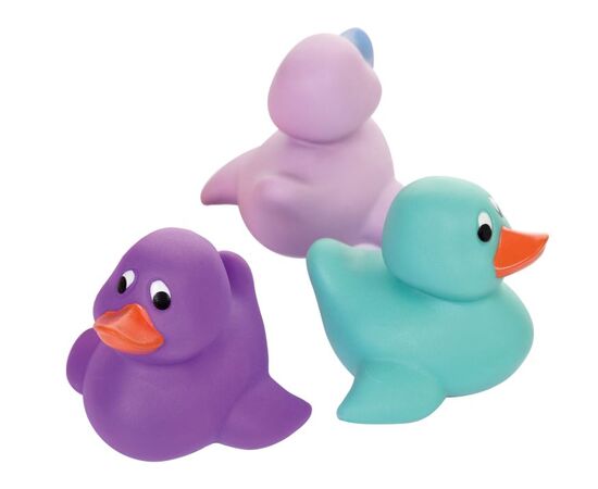 Набор резиновых игрушек для ванны "Уточки", 3 шт