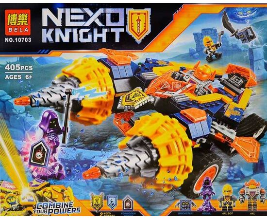 Конструктор Bela Nexo Knights " Бур-машина Акселя", 405 деталей