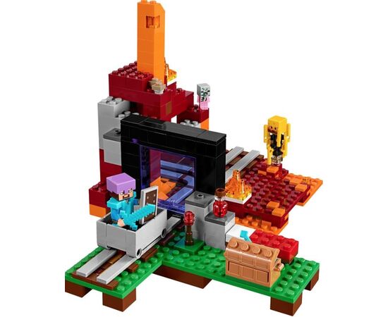 Конструктор Lepin "Майнкрафт. Портал в Подземелье", 527 деталей