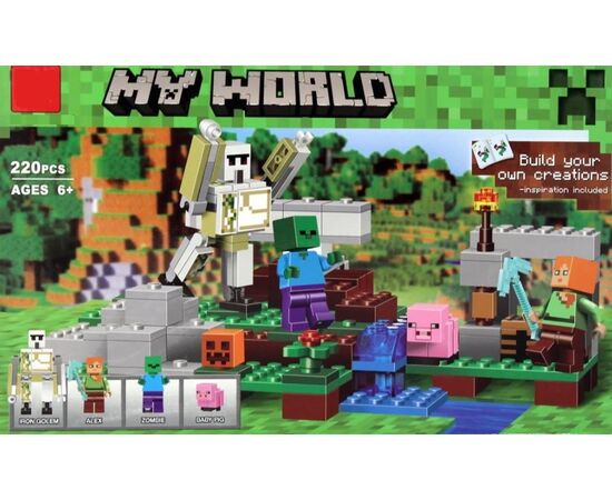 Конструктор Lepin "Майнкрафт. Железный голем", 162 детали