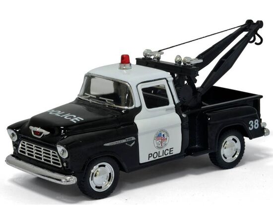 Машинка сувенирная "Chevy Stepside pick-up Police 1955", 1:32