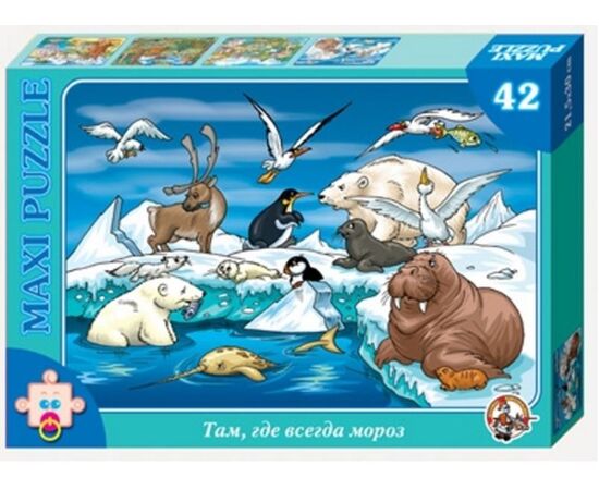 Пазл "Там, где всегда мороз" 42 детали