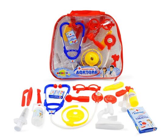 Игровой набор доктора в сумке "Семейная аптечка"