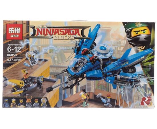 Конструктор Lepin "Ниндзя. Самолёт-молния Джея", 937 деталей