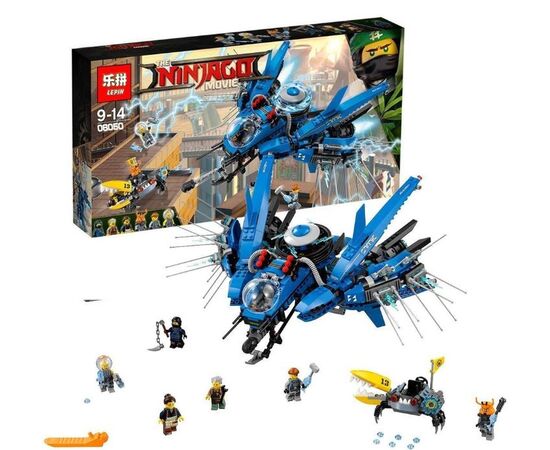 Конструктор Lepin "Ниндзя. Самолёт-молния Джея", 937 деталей