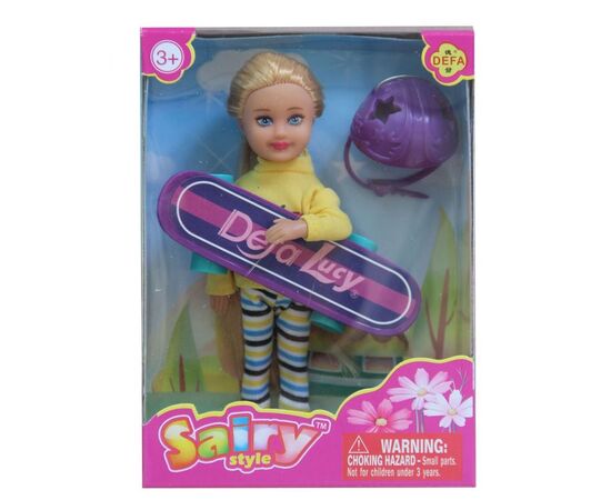 Кукла Defa Lucy "Малышка на скейте"