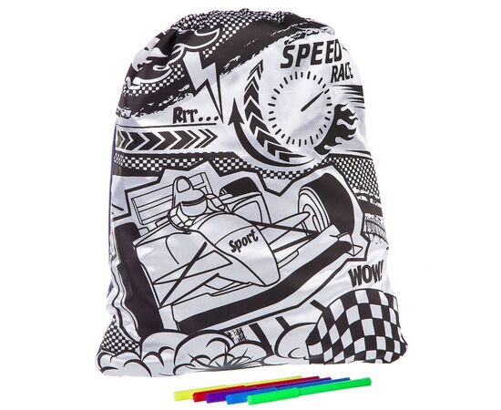 Мешок для сменки под раскраску "Speed race"