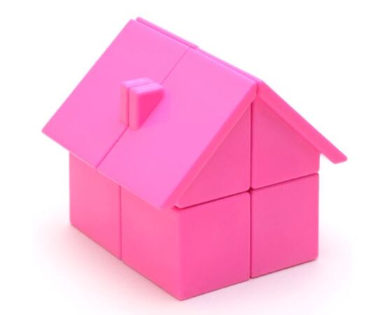 Головоломка домик 2 на 2 "MoYu YJ House", розовый