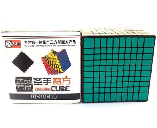 Головоломка кубик 10 на 10 "ShengShou", черный