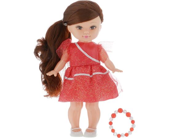 Кукла Элиза в красном платье + браслет