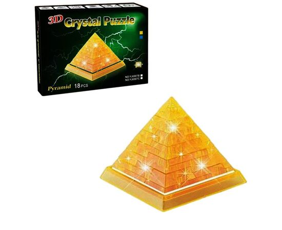 3D пазл-брелок "Пирамида" 20 деталей