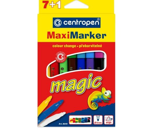 Фломастеры, меняющие цвет "Maxi Marker", 8 цветов