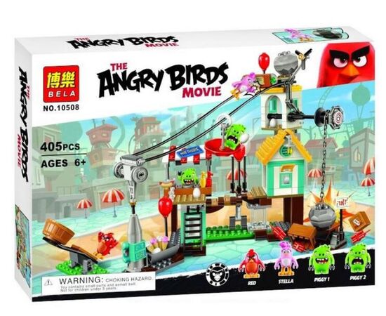 Конструктор Bela "Angry Birds", 405 деталей