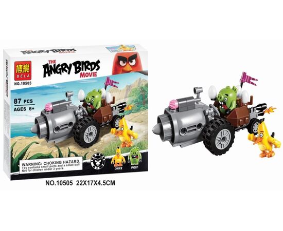 Конструктор Bela "Angry Birds", 87 деталей