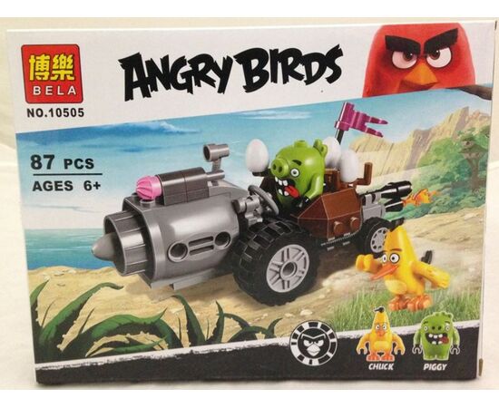 Конструктор Bela "Angry Birds", 87 деталей