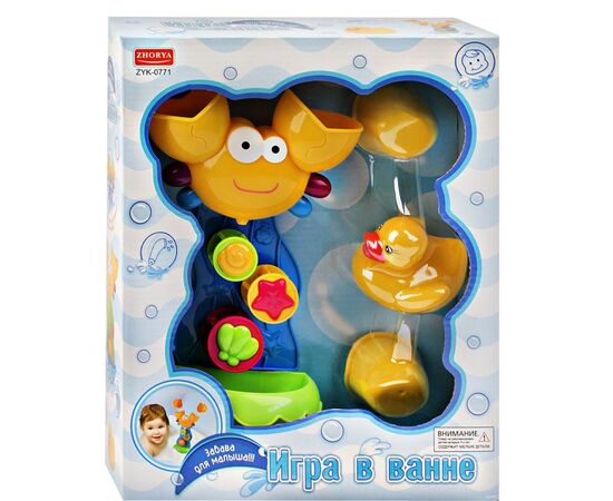 Набор для игры в ванной "Крабик и уточка"