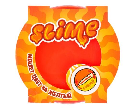Slime Mega меняет цвет на желтый от температуры, 300 г