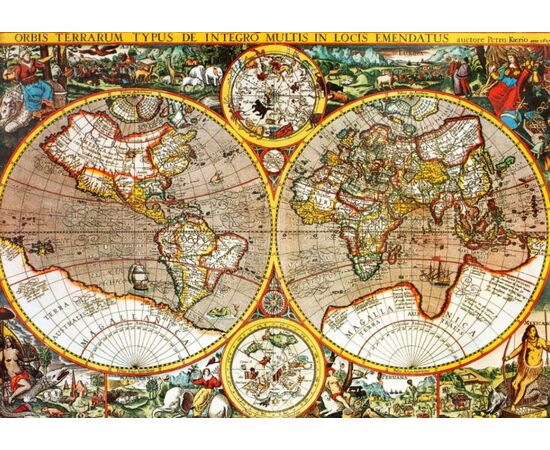 Пазл Konigspuzzle "Древняя карта мира" 500 элементов