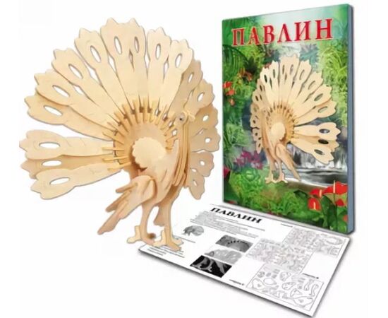 Сборная модель из дерева "Павлин"