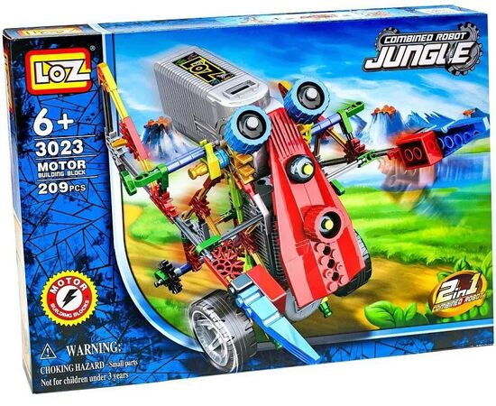 Конструктор Loz "Combined Robot Jungle", 209 деталей