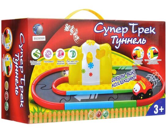 Трек для малышей с машинкой на батарейках "Туннель"